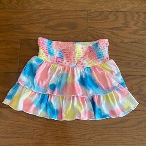 Justice Tiered ruffle skirt with shorts